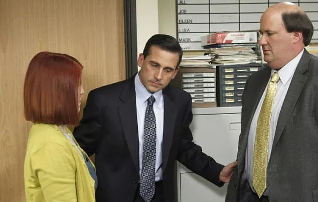 Employees in a tense office meeting