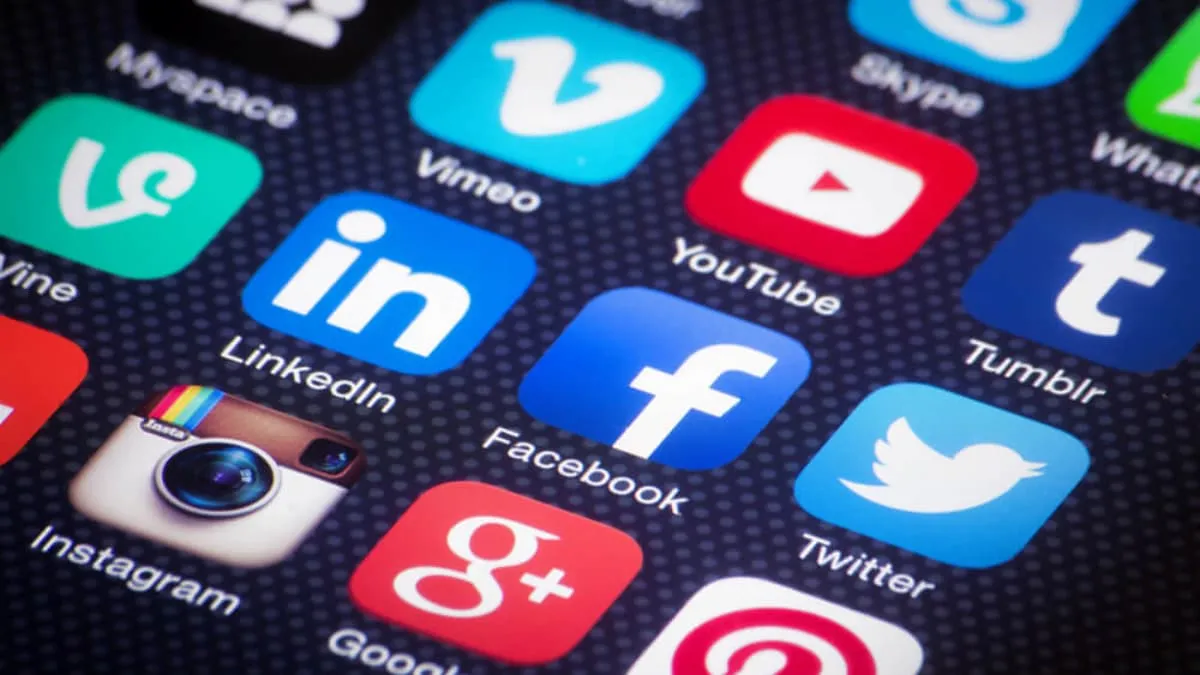 icone di vari social network