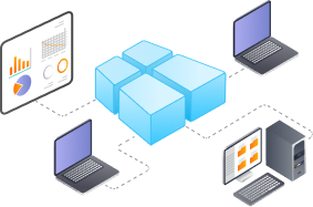 On-premise employee monitoring with virtual local server