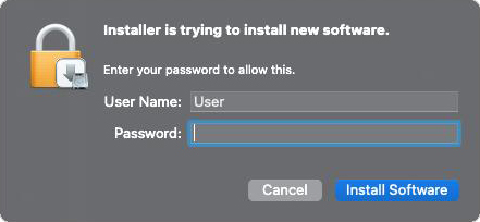 Admin password
