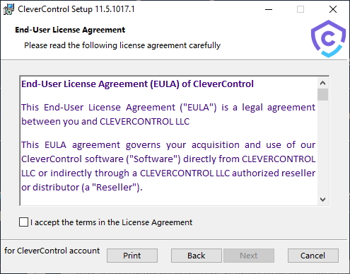 End-user license agreement