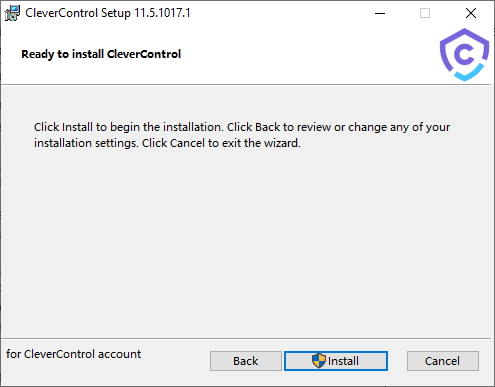 Start the installation