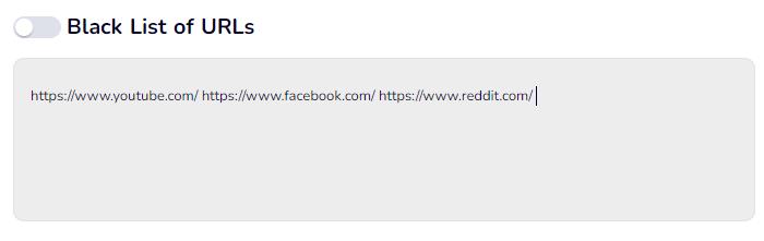 Black lists of URLs - incorrect